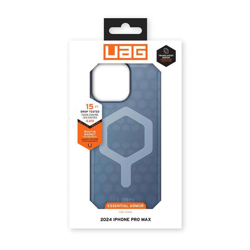 UAG Apple iPhone 16 Pro Max Essential Armor MagSafe Case - Blue