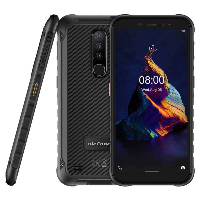 UleFone Armor X8 Dual Sim Rugged Smartphone 64GB - Black