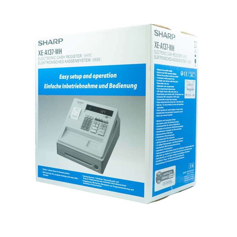 Sharp XE-A137-WH Cash Register