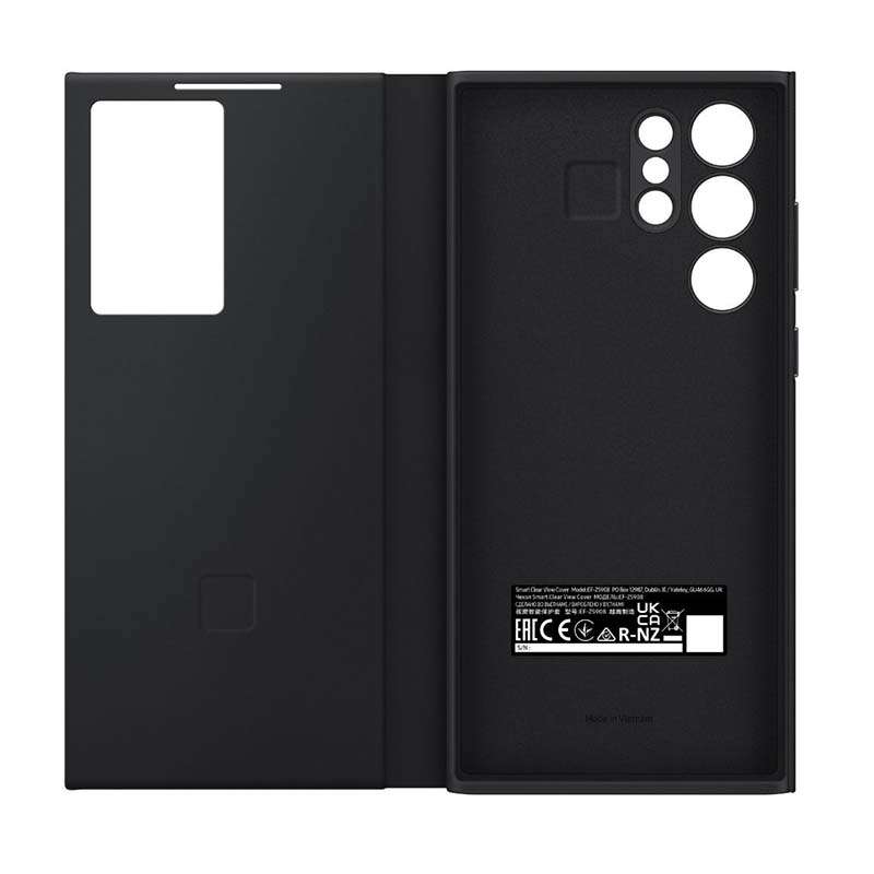 Samsung Galaxy S22 Ultra 5G Smart Clear View Case - Black