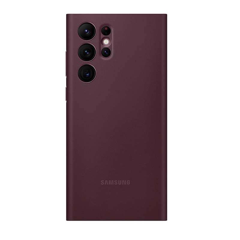 Samsung Galaxy S22 Ultra 5G Smart Clear View Case - Red