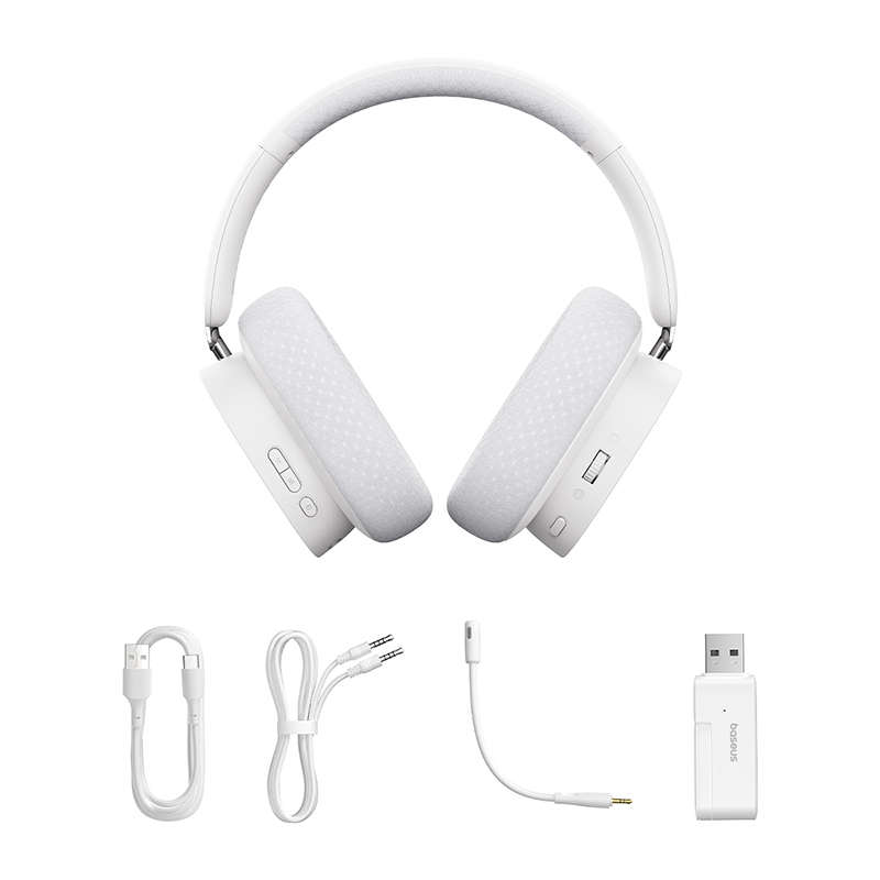 Baseus AeQur GH02 Gaming Wireless Headphones Moon White