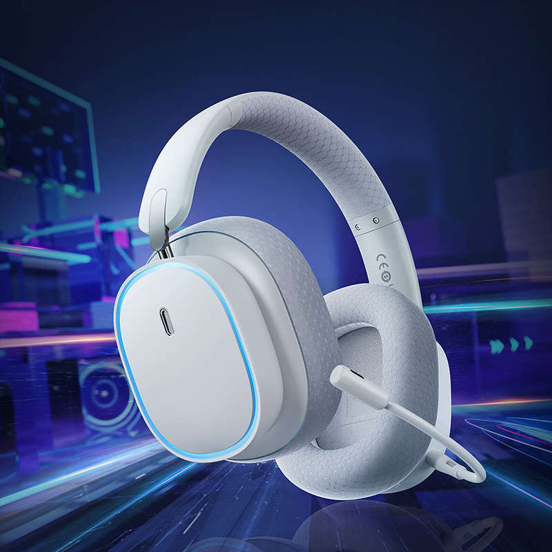 Baseus AeQur GH02 Gaming Wireless Headphones Moon White