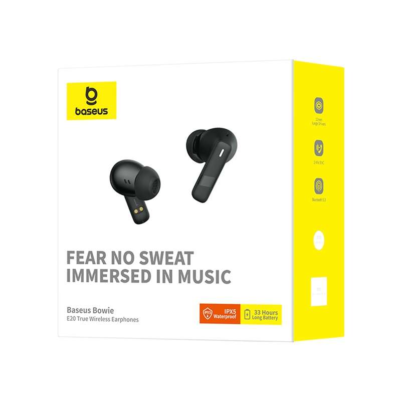 Baseus Bowie E20 True Wireless Earphones - Cluster Black