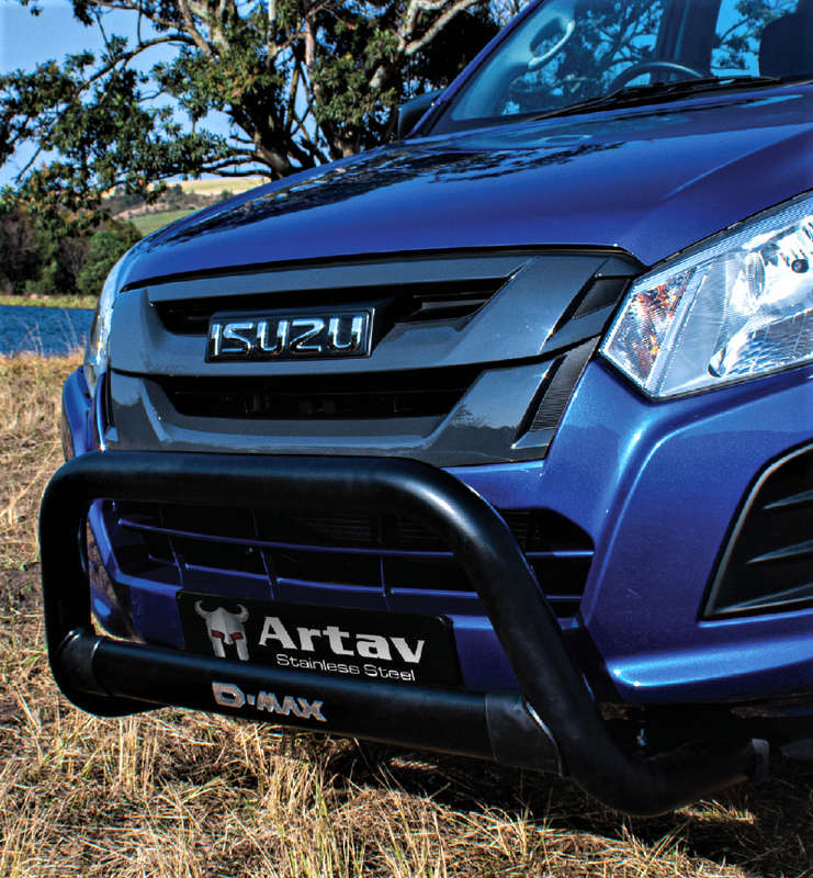 Isuzu nudge bar RT50 - RT85 2013-2022 black stainless steel Artav 1600062t