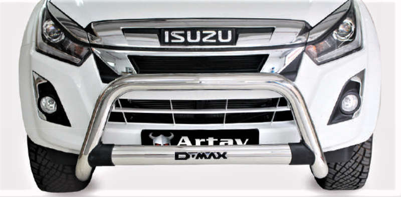 Isuzu DMAX/ MUX Nudge Bar Stainless 2013> KB-RT85 & RT50 1600062t- Artav