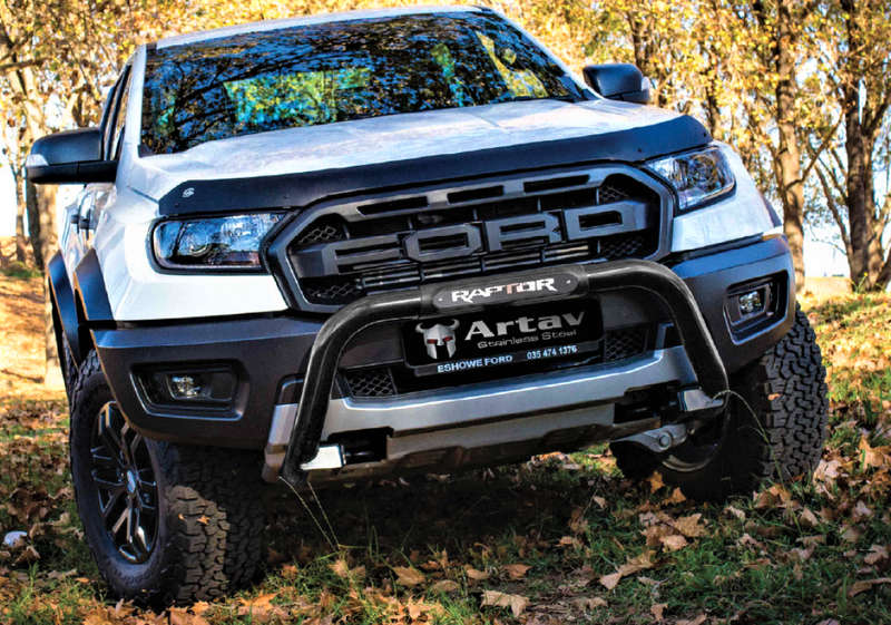 Ford ranger Raptor black nudge bar Artav 2019-2022