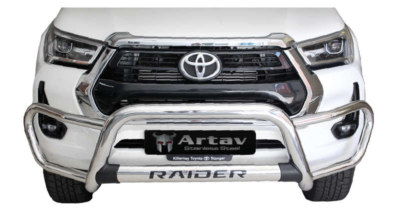 Toyota Hilux Nudge Bar Tri Bumper Stainless 2020+ NO PDC Oval Range (Artav)