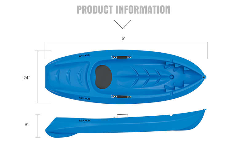 Kayak For Kids Small with Oars Blue