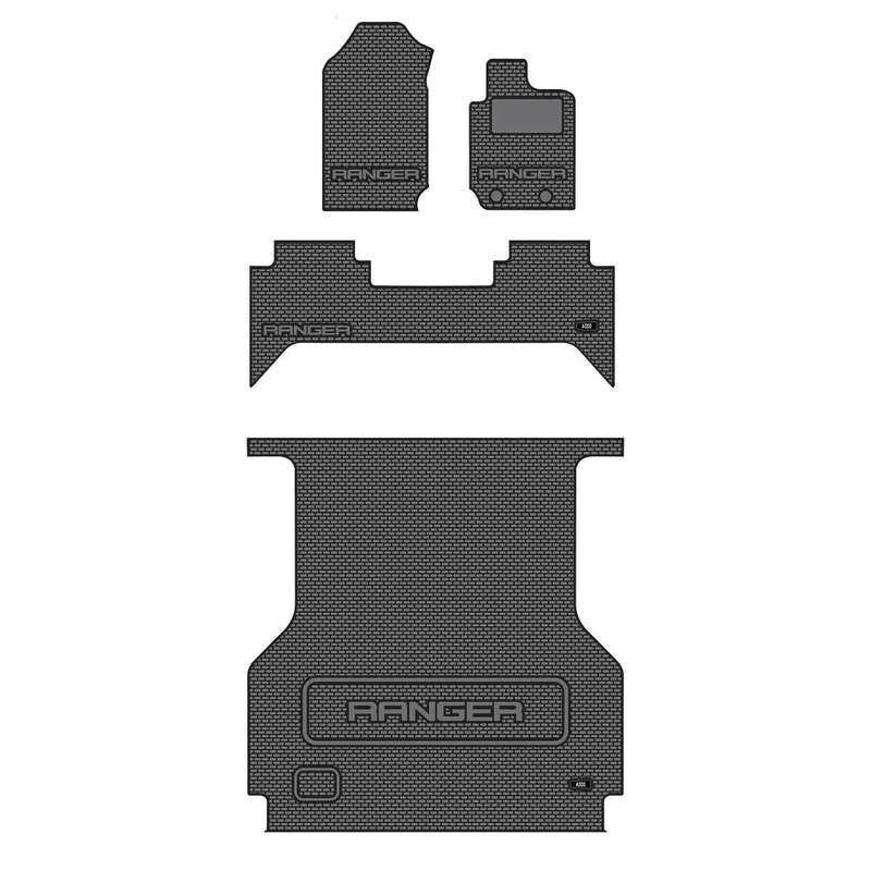 Ford Ranger Rubber mat set 2012- 2023 ADDO