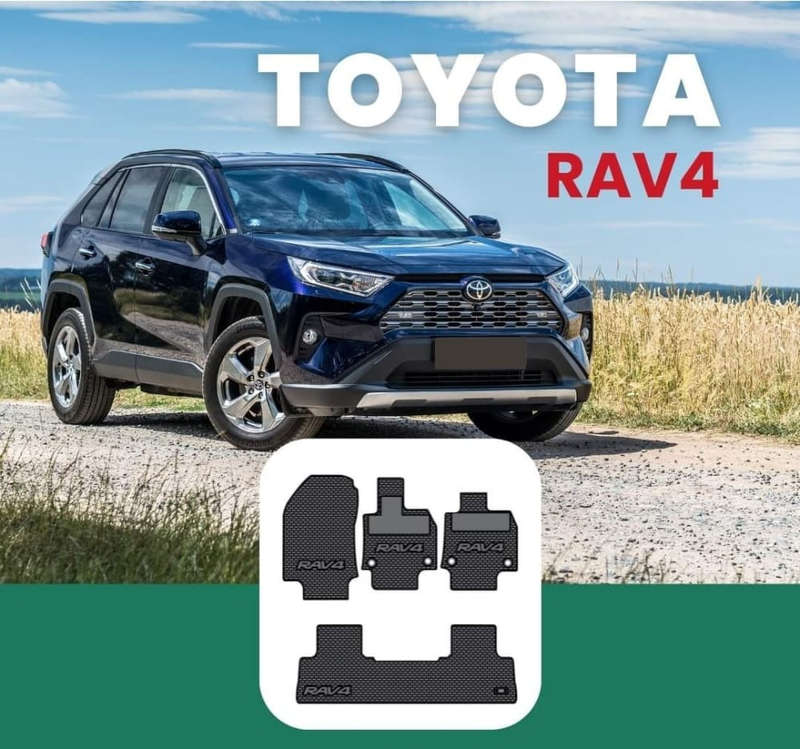 Toyota Rav 4 Rubber mats 5th Gen 2019-  (ADDO)
