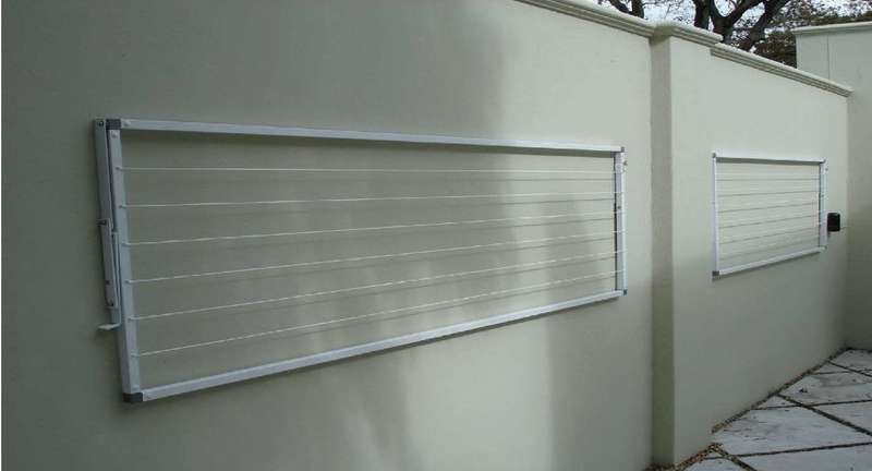 Aluminium Fold away wash line