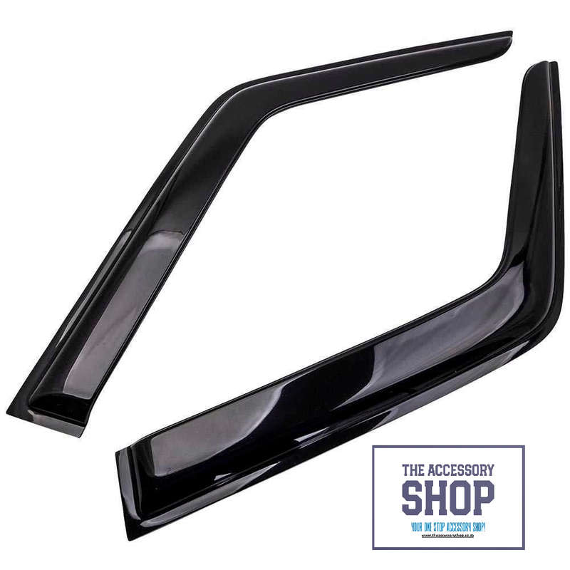 Toyota Landcruiser 70 series Wind Deflectors Gloss black Double cab / Single cab, incl new 2024 m...