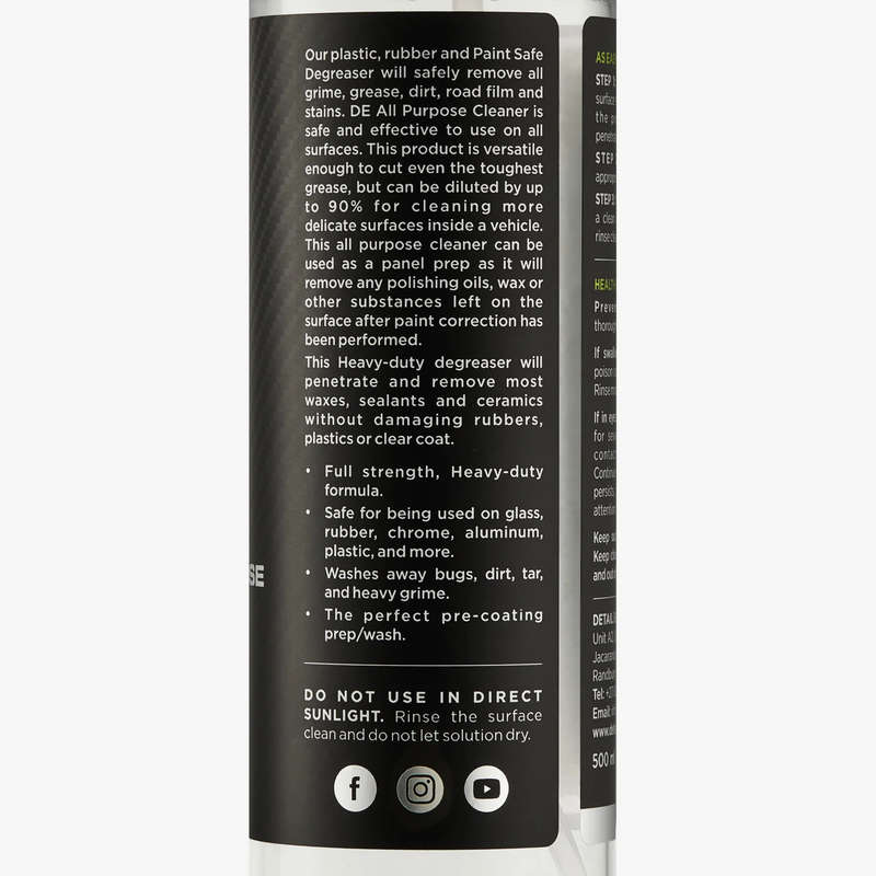 Detail Ease All Purpose Cleaner - Heavy Duty Degreaser