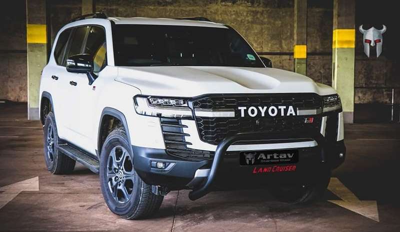Toyota Landcruiser 300 series Black Stainless steel nudge bar- Artav