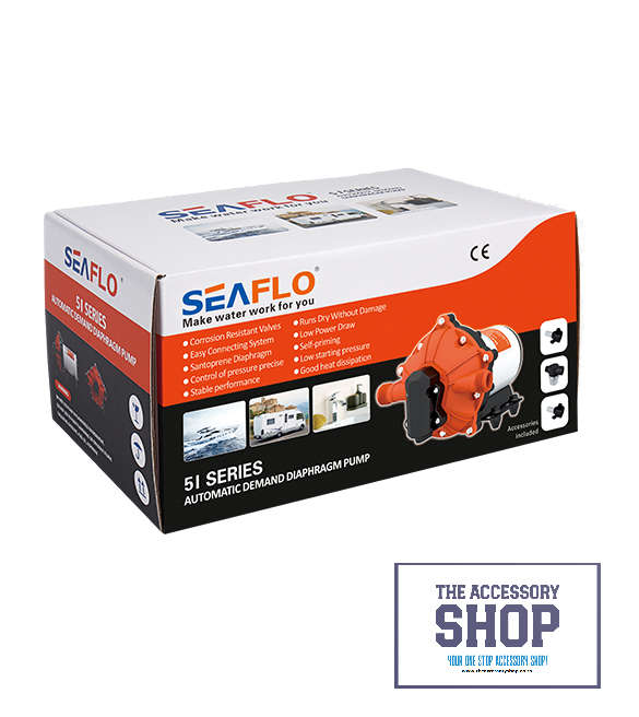 Seaflo High-Pressure Wash Pump 20 Lpm / 5.5 Gpm - 12V