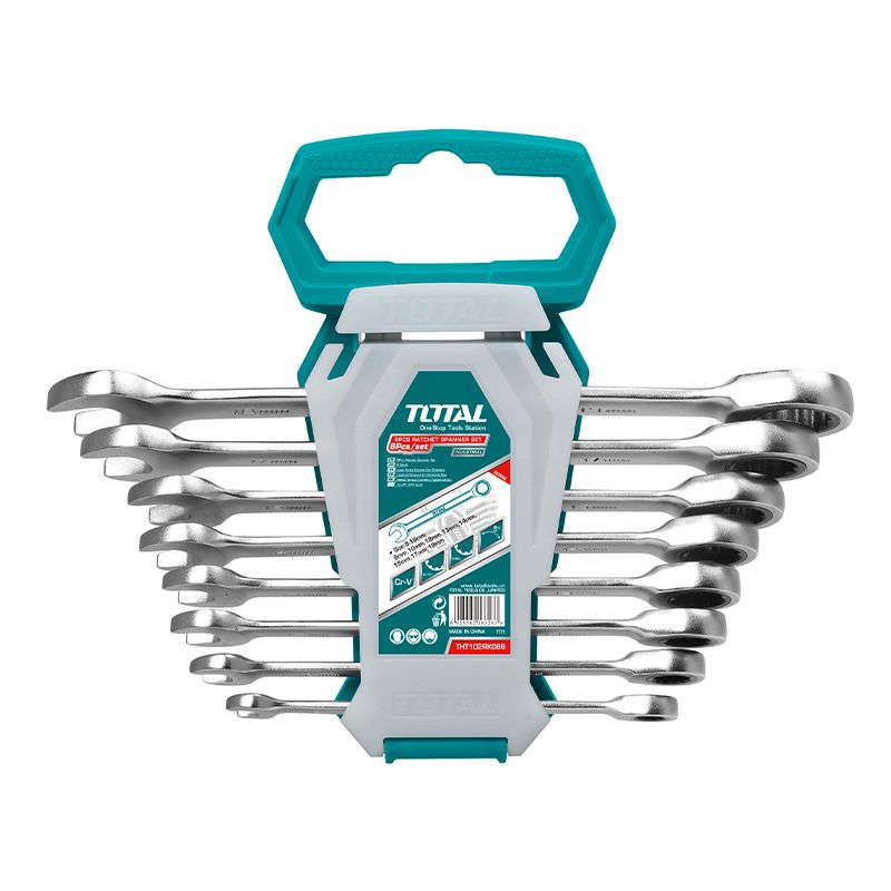 Total 8 Piece Ratchet Spanner Set Total Tools