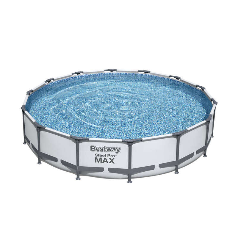 Round Frame Grey Pool Set 6.473L 3.66m x 76cm Bestway