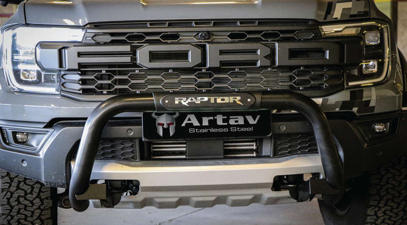 Ford Ranger Raptor Nudge Bar Next Gen 2023+ Stainless Black Premium 150058 BS Artav