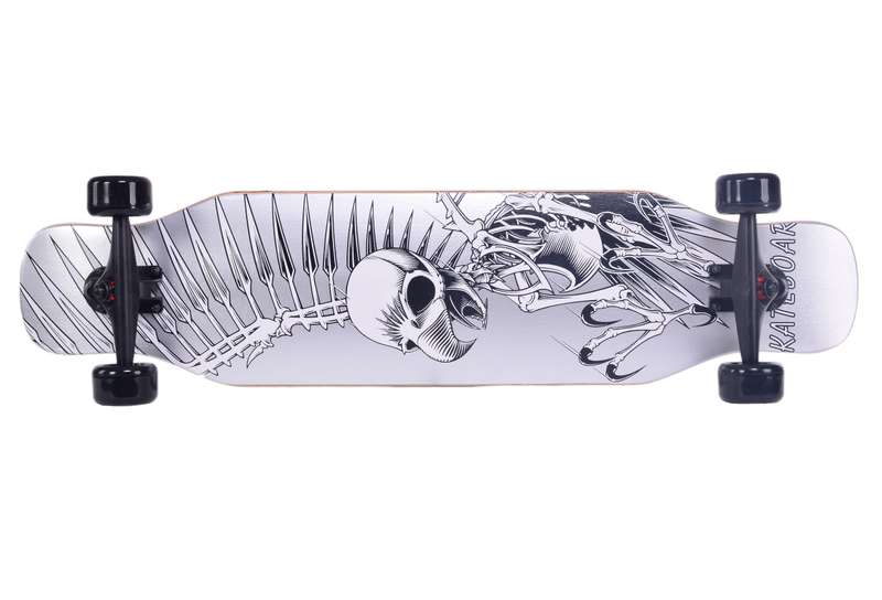 Skateboard Bird Skull 38" Maple Board 115 x 27 x 31cm