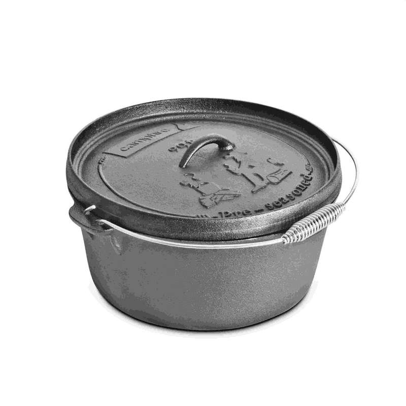 Campfire Dutch Oven  4.5 Quart, Pre-seasoned 4.2L