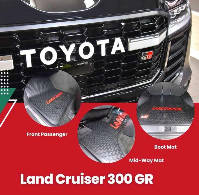 Toyota Landcruiser 300 series GR Rubber Mats 2022- ADDO