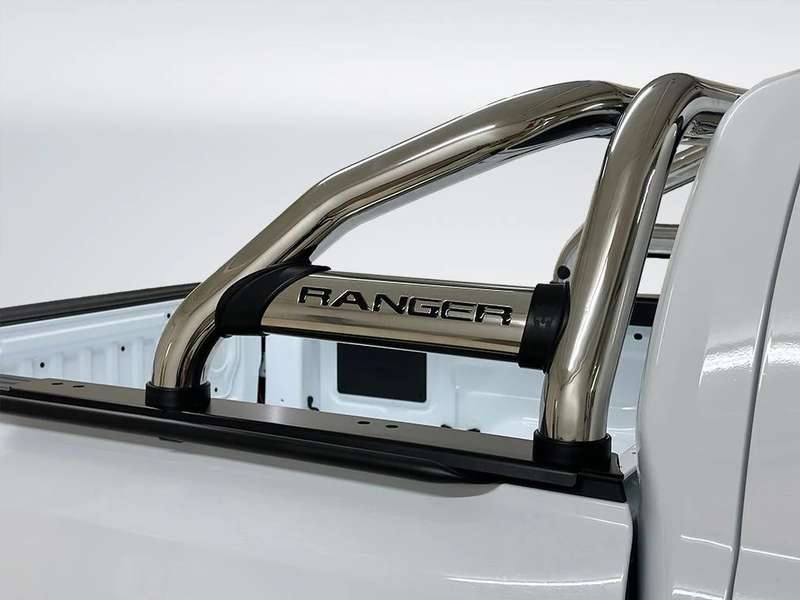 Ford Ranger Next Gen Sports Bar with Oval Side Tubes Stainless steel 2023+ Fits Double, Single & ...