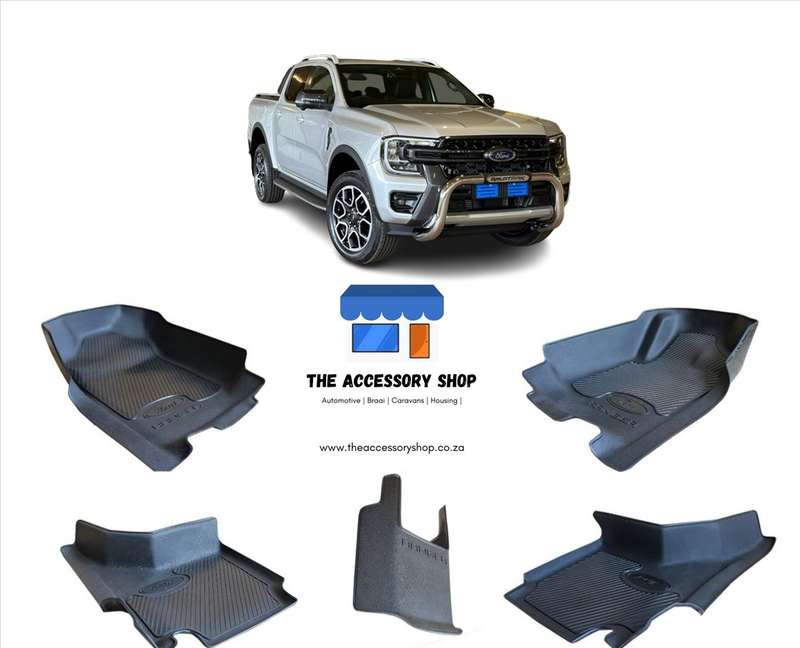 Ford Ranger Nex Gen Double &amp; Single cab Heavy Duty Moulded mats set 2023-