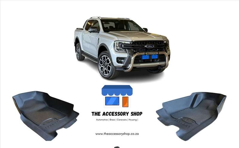 Ford Ranger Nex Gen Double &amp; Single cab Heavy Duty Moulded mats set 2023-