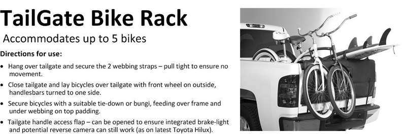 Bakkie Tail Gate 4 Bike Rack