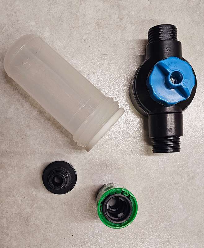 Salt flush kit, inline
