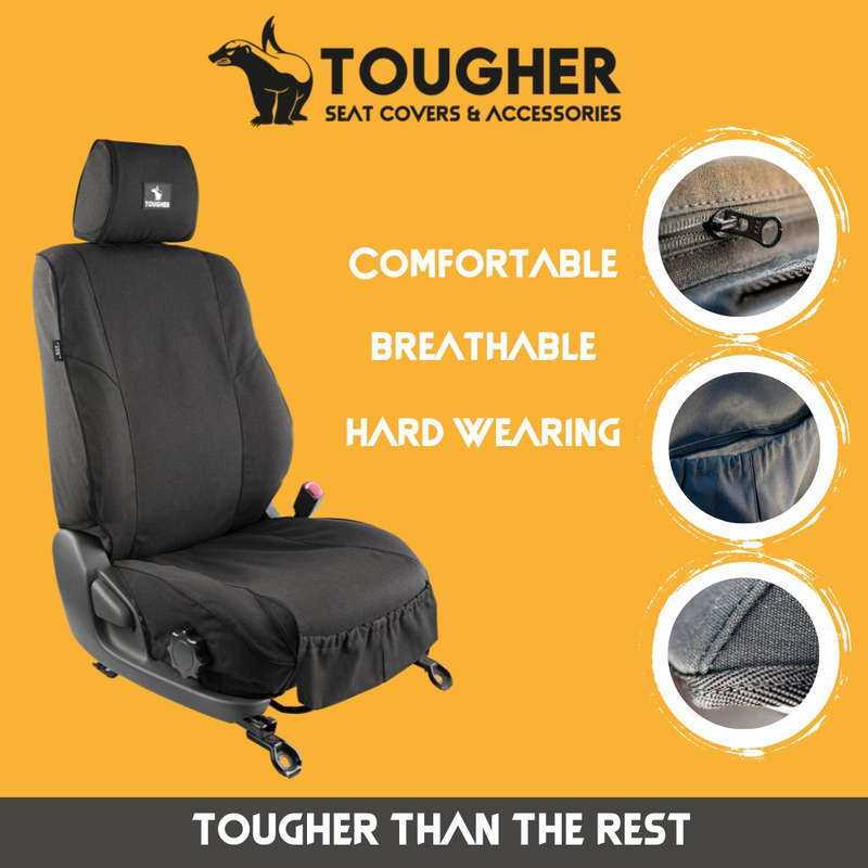 Toyota Hilux Tougher Canvas Seat Covers Single & Double Cab