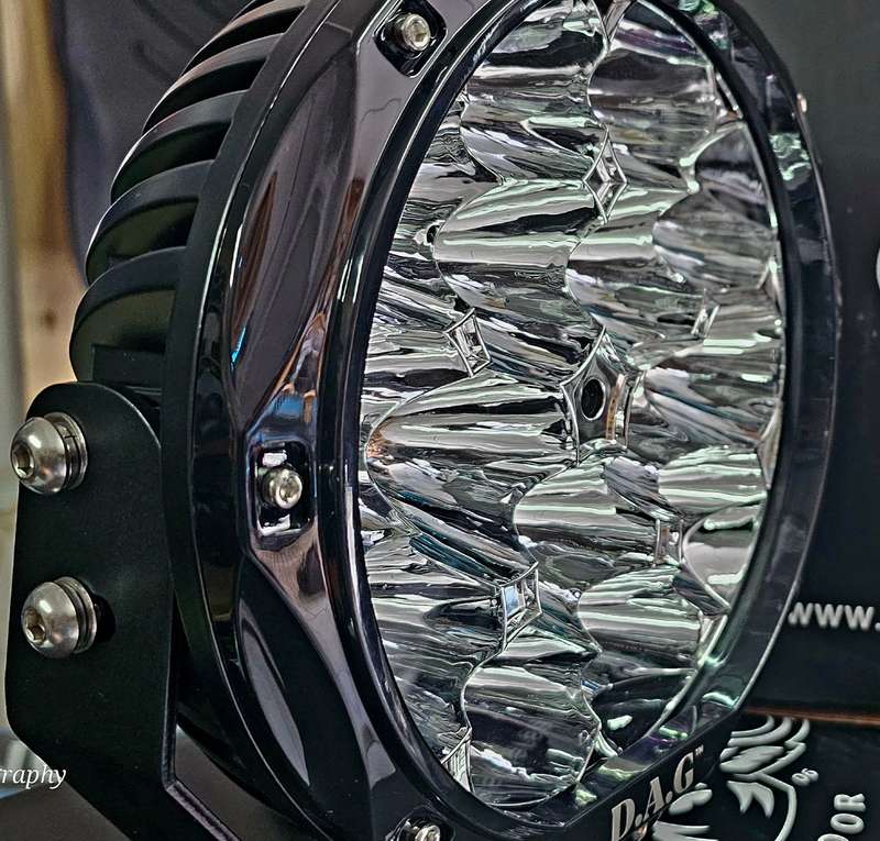 DAG LED Spot light 150watt 8.5 Inch set with covers and wiring harness