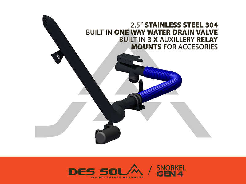 Des Sol Suzuki Jimny All Stainless Steel Snorkel  Gen 4