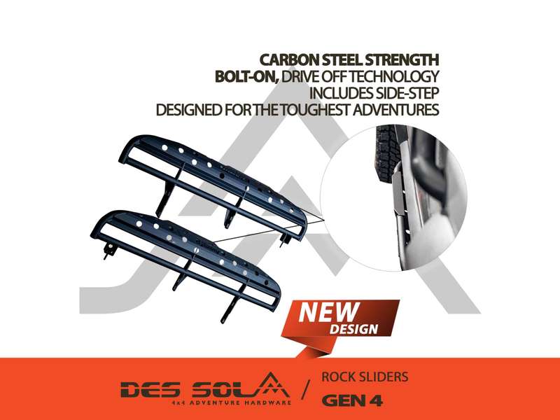 Des Sol Jimny Rock-Sliders 3 door only Gen 4