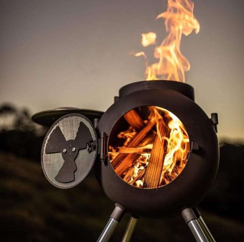 Ozpig Braai, Series 2 Portable Wood Fire Stove