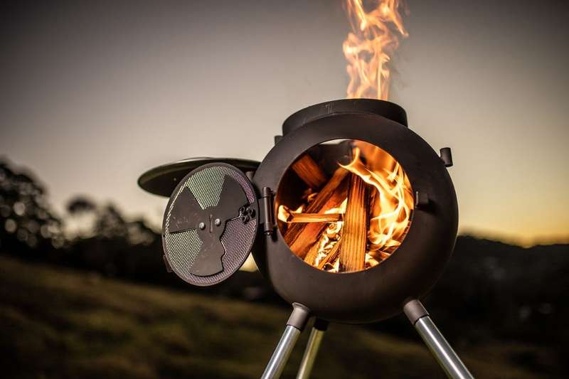 Ozpig Braai, Series 2 Portable Wood Fire Stove