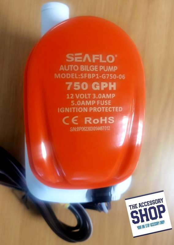 Automatic Bilge Pump 11 Series 750 GPH SEAFLO  with Magnetic Float Switch