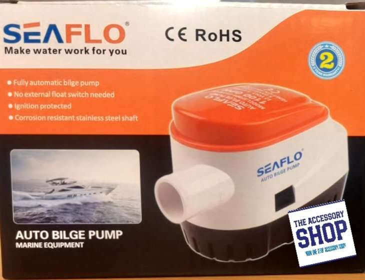 Automatic Bilge Pump 11 Series 750 GPH SEAFLO  with Magnetic Float Switch
