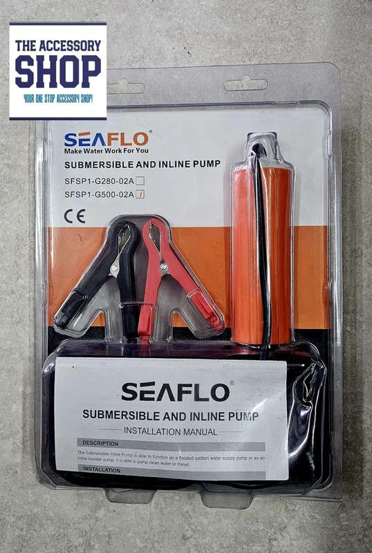 Seaflow Submersible Inline pump 500 GPH 12V
