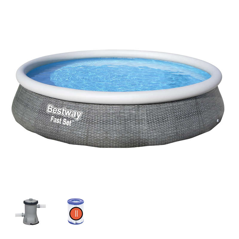 Fast Set Pool Set with pump and filter 7.340L 3.96m x 84cm- Bestway