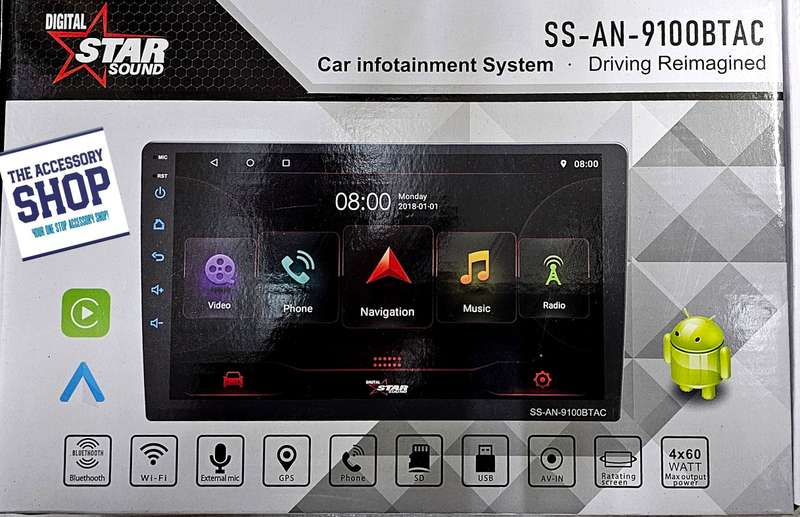 Starsound 9 inch Android Media Unit with CarPlay SS-AN-9100BTAC