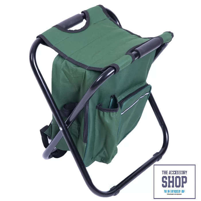 Camping Stool Chair 3 in 1 Cooler, Backpack and Stool (Grey in Colour)
