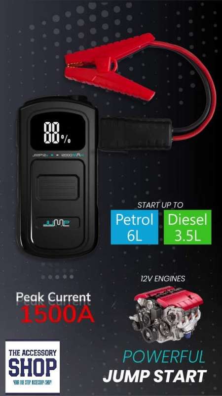 Portable lithium-ion Jump Start 250 Amp Starting Current