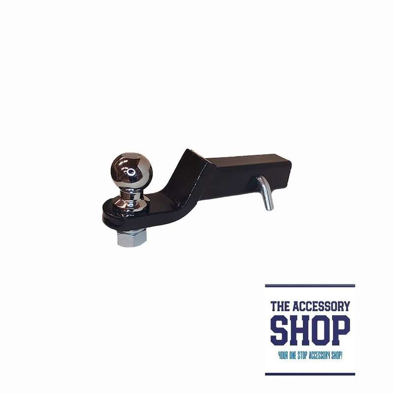 Tow Ball Detachable Receiver 50mm Square, 50mm ball and hitch pin