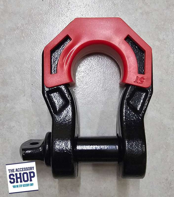 Bow Shackle Large 5 Ton Red or Black