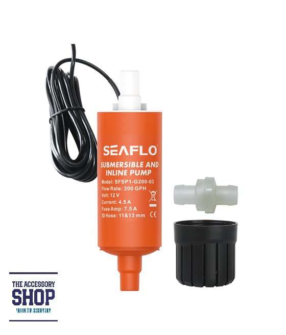 Seaflo Submersible inline pump 200gph