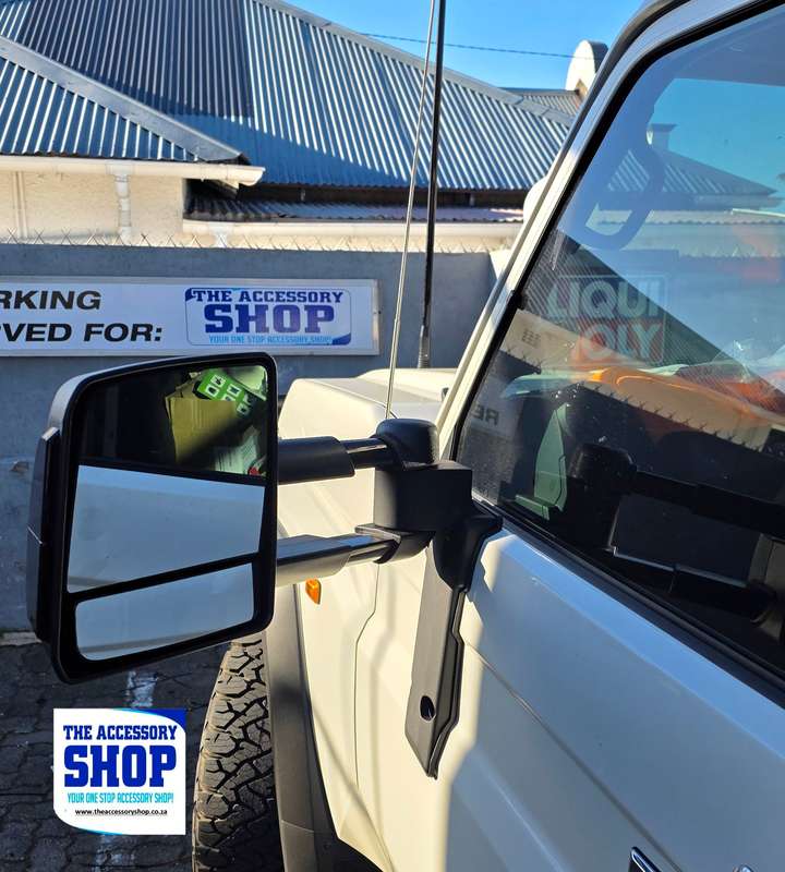 Toyota Landcruiser 70 series Towing Mirrors (Set of 2) Fits 2024