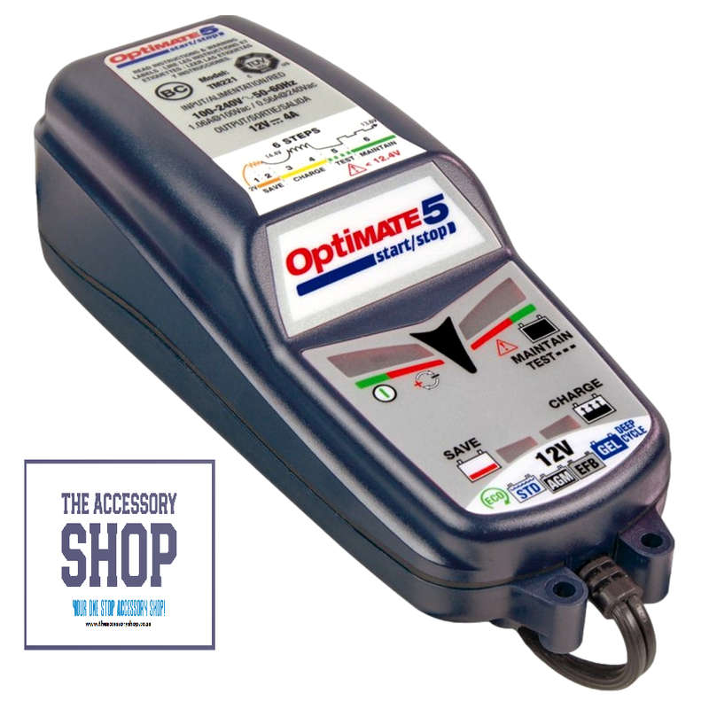 OptiMate 5, 6-step 12V 4A sealed charger & maintainer