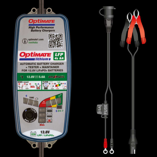 OptiMate Lithium  Series: 10-step 12.8V 6Amp sealed battery saving charger & maintainer